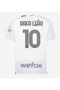 AC Milan Rafael Leao #10 Jalkapallovaatteet Vieraspaita 2023-24 Lyhythihainen